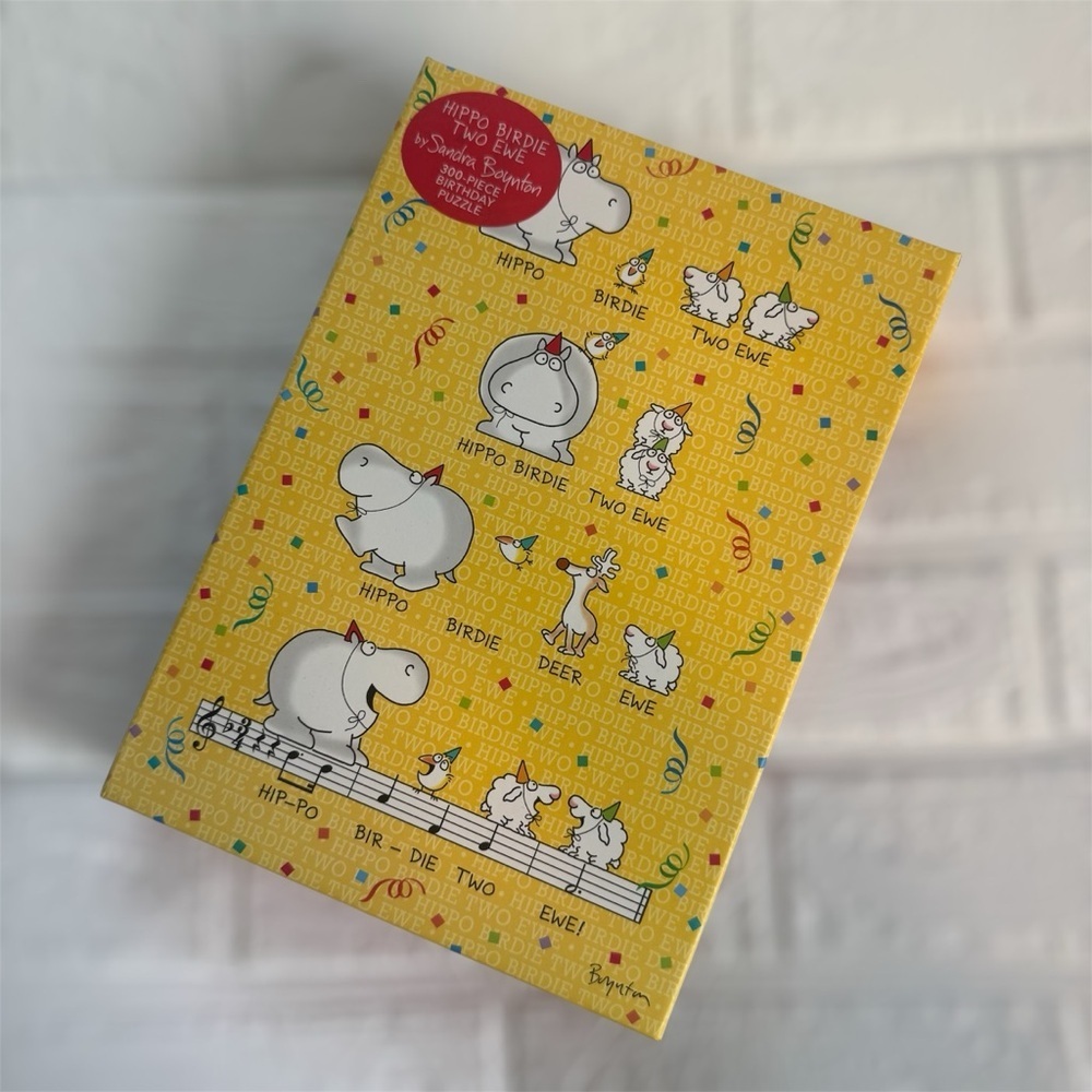 New Hippo Birdie Two Ewe Birthday Puzzle! By Sandra Boynton 🩷
